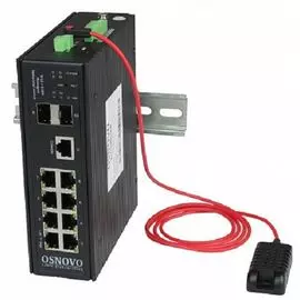 Коммутатор OSNOVO SW-70802/ILS промышленный управляемый (L2+) Gigabit Ethernet на 8GE RJ45 + 2 GE SF