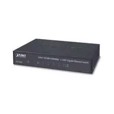 Коммутатор Planet GSD-603F 5-Port 10/100/1000T +1-Port 1000X SFP Gigabit Ethernet Switch, Metal (Ext