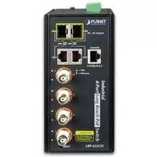 Коммутатор Planet LRP-422CST Industrial 4-port Coax + 2-port 10/100/1000T + 2-port 100/1000X SFP Long Reach PoE over Coaxial Managed Switch