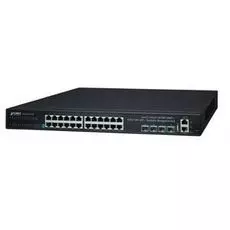 Коммутатор Planet SGS-6341-24T4X Layer 3, 24-Port 10/100/1000T + 4-Port 10G SFP+ Stackable Managed Switch