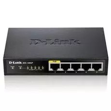 Коммутатор PoE D-link DES-1005P 4xUTP 10/100PoE (PoE бюджет 60 Вт), 1x10/100, rev/B1A