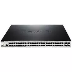 Коммутатор PoE D-link DGS-1210-52MP/ME/B1A 48x10/100/1000Mbp PoE (370 Вт), 4xSFP, L2, 19''