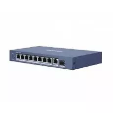 Коммутатор PoE HIKVISION DS-3E0510P-E неуправляемый, 8хRJ45 1000M PoE с грозозащитой 6кВ/Uplink порт 1000М Ethernet/1000М SFP uplink порта, 802.3af/at