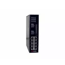 Коммутатор PoE HIKVISION DS-3T0310P неуправляемый, 8хRJ45 100M RJ45 PoE/2хUplink 1000М SFP порта, 802.3af/at, бюджет PoE?240Вт, (блок писания не входи