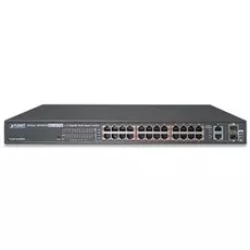 Коммутатор PoE Planet FGSW-2624HPS4 24-Port 10/100TX 802.3at High Power POE + 2-Port Gigabit TP/SFP Combo Managed Ethernet Switch (420W)