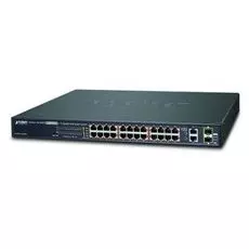 Коммутатор PoE Planet FGSW-2624HPS 24-Port 10/100TX 802.3at High Power POE + 2-Port Gigabit TP/SFP Combo Managed Ethernet Switch (220W)