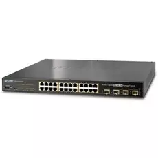 Коммутатор PoE Planet WGSW-24040HP4 управляемый, L2/L4, 24х10/100/1000Mbps 802.3at PoE + 4 совмещенн