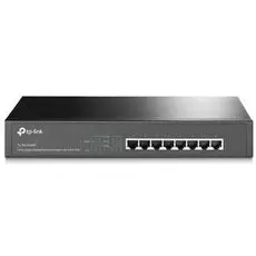 Коммутатор PoE TP-LINK TL-SG1008MP 8 х RJ45, 8 х PoE+, поддержка 802.3af/at, бюджет PoE+ до 126Вт, монтируемый в 13" стойку