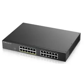 Коммутатор PoE ZYXEL GS1900-24EP 19", 24xGE (12xPoE+), бюджет PoE 130 Вт