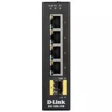 Коммутатор промышленный неуправляемый D-link DIS-100G-5SW/A1A 4x10/100/1000Base-T, 1x1000Base-X SFP, c функцией энергосбережения и поддержкой QoS