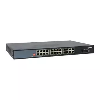 Коммутатор промышленный неуправляемый EKF TSX-U-2GX/SFP-24GTP-R U-2GX/SFP-24GTP-R 2 порта 1000Base-X SFP 24 порта 10/100/1000Base-T(X) RJ45 c PoE монт