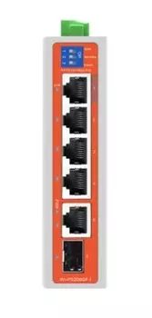 Коммутатор промышленный неуправляемый Wi-Tek WI-PS206GF-I v2 PoE 4FE+1GE+1SFP