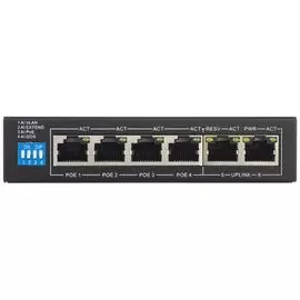 Коммутатор REDLINE RL-SW4P2 4 портовый POE