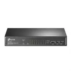 Коммутатор TP-LINK TL-SF1009P 9x10/100 Мбит/с (порты 1–8 с поддержкой 802.3af/at PoE+, PoE бюджет 65Вт)