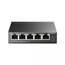 Коммутатор TP-LINK TL-SG1005LP 5-портовый гигабитный неуправляемый с 4 портами PoE+, металлический корпус, настольная установка, бюджет PoE 40 Вт