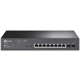 Коммутатор TP-LINK TL-SG2210MP JetStream 10-портовый гигабитный, 8*PoE+, 8 гигабитных портов PoE+, 2 гигабитных SFP-слота, 802.3at/af, 1U, 13"