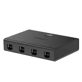 Коммутатор UGREEN 30346 USB 2.0 Type-B sharing switch 4x1, черный