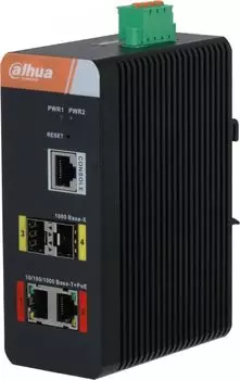Коммутатор управляемый Dahua DH-IS4204-2GT-120 4-портовый гигабитный с PoE, промышленное исполнение