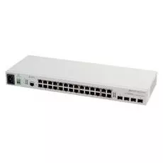 Коммутатор управляемый ELTEX MES1124MB_AC 24xFE, 4x10/100/1000 Base-T/1000Base-X (SFP)/L2, 220V AC, 12V DC