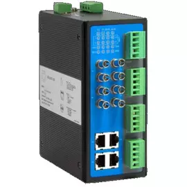 Коммутатор управляемый GIGALINK GL-SW-F206-12STRS 4*10/100Base-T, 4*100Base-FX (ST), MM2км/SM20км, 4