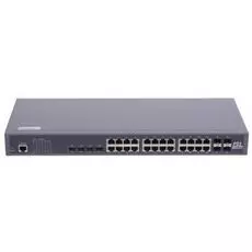 Коммутатор управляемый GIGALINK GL-SW-G201-28TC L2, 24 BASE-T 1000Mb/s портов, 4 Combo TX/SFP 10/100/1000Mb/s, 4 10G SFP+, 1 Console. 1U 19", 220V