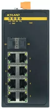 Коммутатор управляемый Kyland SICOM3000A 300071657 2 100Base-X SFP ports, 8 10/100Base-TX ports, Console Port RS232 RJ45, 100-240VAC/110-220VDC(85-264