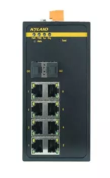 Коммутатор управляемый Kyland SICOM3000A 300071674 2 100/1000Base-X SFP ports, 8 10/100Base-TX ports, RS232 RJ45, 24-48VDC(18-72VDC) dual redundant po