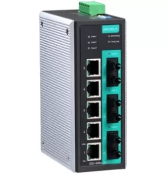 Коммутатор управляемый MOXA EDS-408A-3M-ST-T 5x10/100 BaseTx ports, 3 multi mode 100 BaseFx, ST