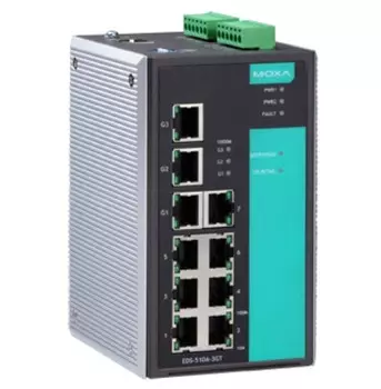 Коммутатор управляемый MOXA EDS-510A-3GT 7x10/100BaseT(X) ports, 3x10/100/1000BaseT(X) ports
