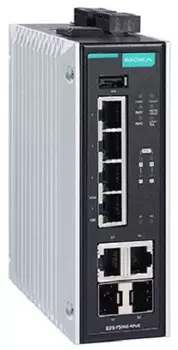 Коммутатор управляемый MOXA EDS-P506E-4POE-2GTXSFP 4xPoE/ PoE+ 10/100BaseTX, 2xCombo 10/100/1000BaseTX или 100/1000BaseSFP