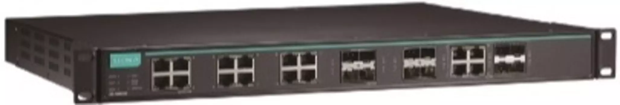 Коммутатор управляемый MOXA IKS-G6524A-8GSFP-4GTXSFP-HV-HV Layer 2: 12 портов 100/1000BaseT(X) Ethernet, 8 портов 100/1000BaseSFP, 4 комбо-порта 10/10