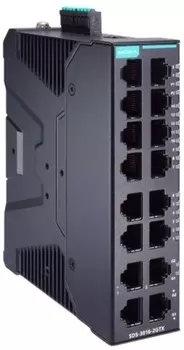 Коммутатор управляемый MOXA SDS-3016-2GTX-T Smart with 14*10/100BaseT(X), 2*10/100/1000BaseT(X) ports, dual power supply 12/24/48 VDC
