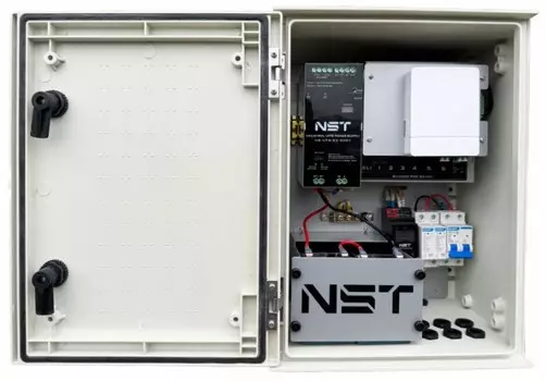 Коммутатор управляемый NST NS-SW-WPU-4G2G-PL/M уличный (L2+) HiPoE коммутатор Gigabit Ethernet с ИБП и термостабилизацией на 4GE PoE + 2 GE SFP порта