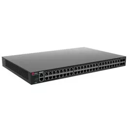 Коммутатор управляемый QTECH QSW-6200-52T L3, 48x10/100/1000BASE-T, 4x10GE SFP+, 64K MAC-адресов, 4K VLAN, MPLS, IPv6, 220В АС (возможность подключени