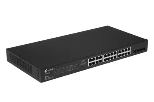 Коммутатор управляемый TP-LINK SG2428P 24x10/100/1000 Мбит/с PoE+ (PoE бюджет 250Вт), 4xSFP 1000 Мбит