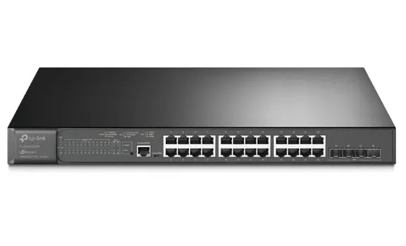 Коммутатор управляемый TP-LINK SG3428XMP Jetstream L2+ PoE 48 10/100/1000Mbps RJ-45 port, 4*1000Mbps SFP, RJ-45, Micro-USB консольный порт, 48 802.3a