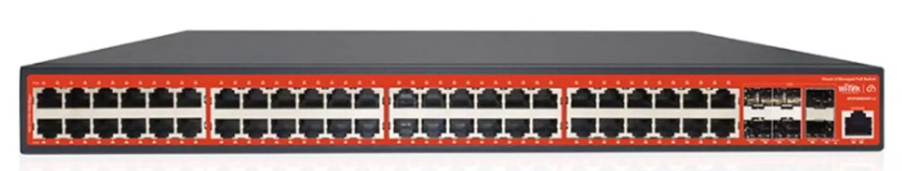 Коммутатор управляемый Wi-Tek WI-PCMS554F-L3 PoE бюджет 370Вт, 48GE PoE, 6SFP+ 10G, Cloud