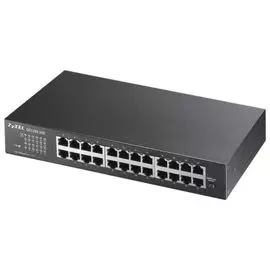 Коммутатор ZYXEL GS1100-24E 24xGE, rack 19", бесшумный