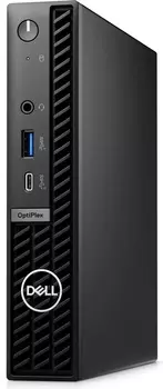 Компьютер Dell Optiplex 7020 Micro i3-14100T/16GB/512GB SSD/UHD graphics/GbitEth/260W/USB kbd/USB mouse/Linux Ubuntu/black