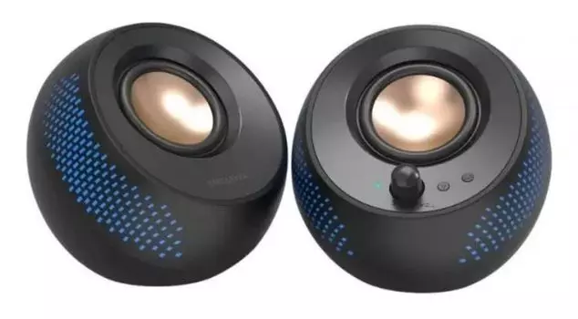 Компьютерная акустика 2.0 Creative Pebble X 51MF1715AA000 черная 30Вт BT портативные (2064860)