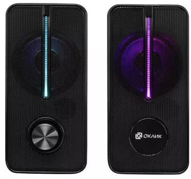 Компьютерная акустика 2.0 Oklick OK-120U черная 6Вт 11087977