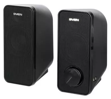 Компьютерная акустика 2.0 Sven 470 (УЦЕНЕННЫЙ) чёрный, 12 Вт, питание USB