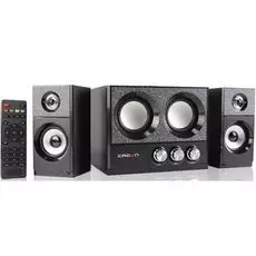 Компьютерная акустика 2.1 Crown CMBS-161 CM000001830 8W+4W*2=16W, Bluetooth, приёмник FM, картридер, интерфейс USB, IR пульт, МДФ