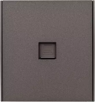 Компьютерная розетка KRANZ KR-78-0724-6 MIELE STRONG RJ45 кат6 с/у графит