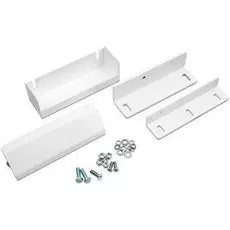 Комплект ALer MK AL-150PR-Inside белый, для крепления замков AL-150PR на дверях, открывающихся вовнутрь (уголок корпуса, уголок якоря, кронштейна, кож