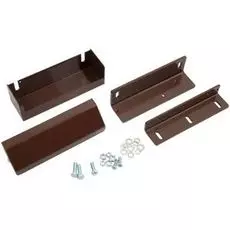 Комплект ALer MK AL-150PR-Inside коричневый, для крепления замков AL-150PR на дверях, открывающихся вовнутрь (уголок корпуса, уголок якоря, кронштейна