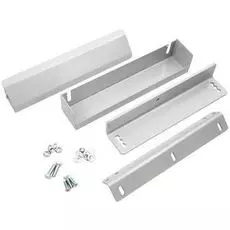 Комплект ALer MK AL-200PR-Inside серый, для крепления замков AL-200PR на дверях, открывающихся вовнутрь (уголок корпуса, уголок якоря, кронштейна, кож