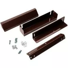 Комплект ALer MK AL-200PR-Inside коричневый, для крепления замков AL-200PR на дверях, открывающихся вовнутрь (уголок корпуса, уголок якоря, кронштейна