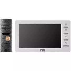 Комплект CTV CTV-DP1701 S видеодомофона в одной коробке (вызывная панель CTV-D10 Plus и монитор CTV-M1701 S)