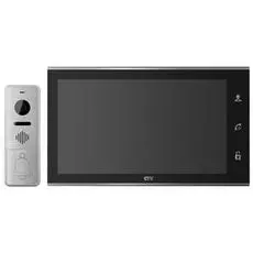 Комплект CTV CTV-DP4105AHD (B) (вызывная панель CTV-D400FHD и монитор CTV-M4105AHD), Full HD, 10", панель из стекла с сенсорным управлением "Easy butt